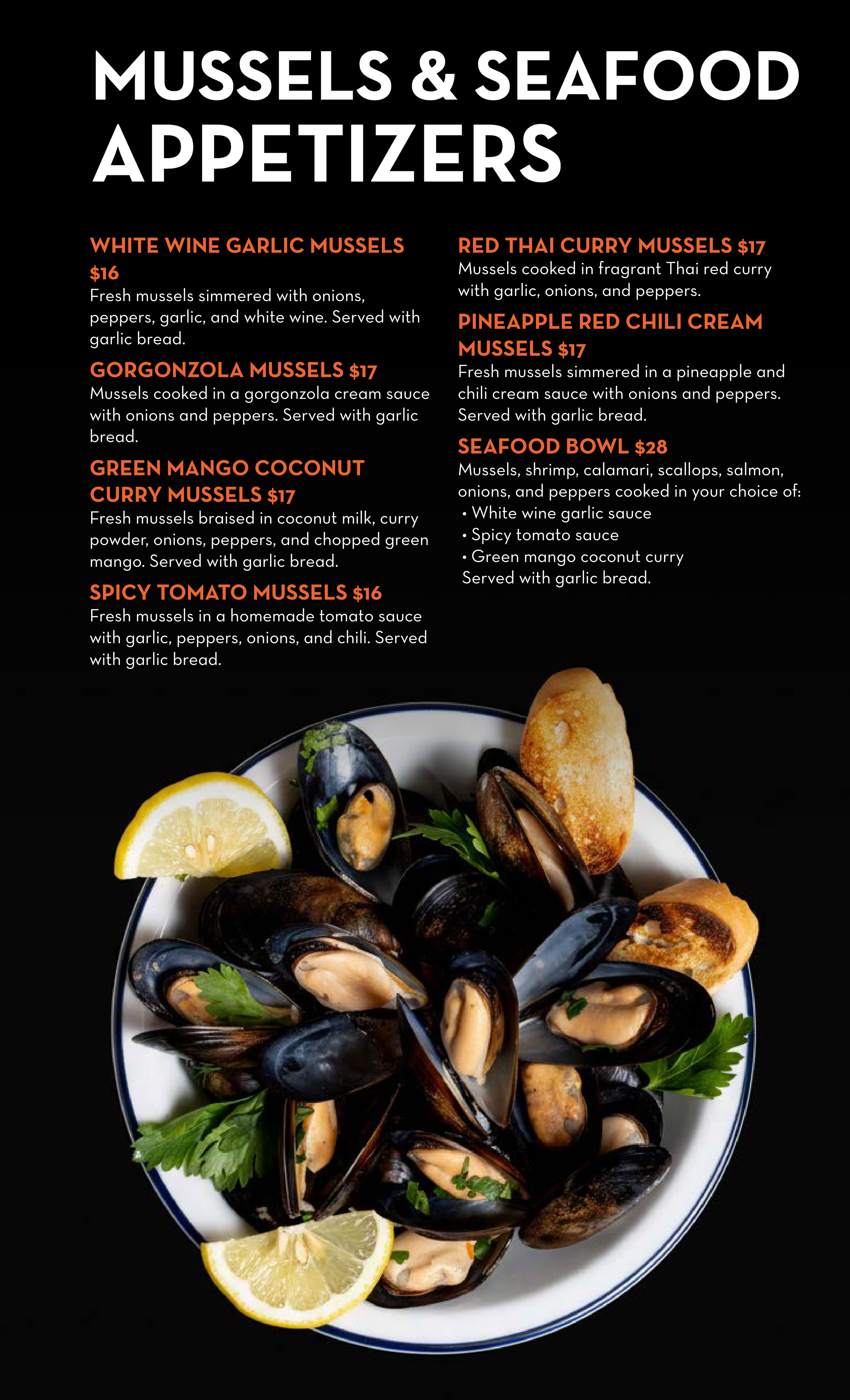 The Box Wings Lunch and Dinner Menu Page 2