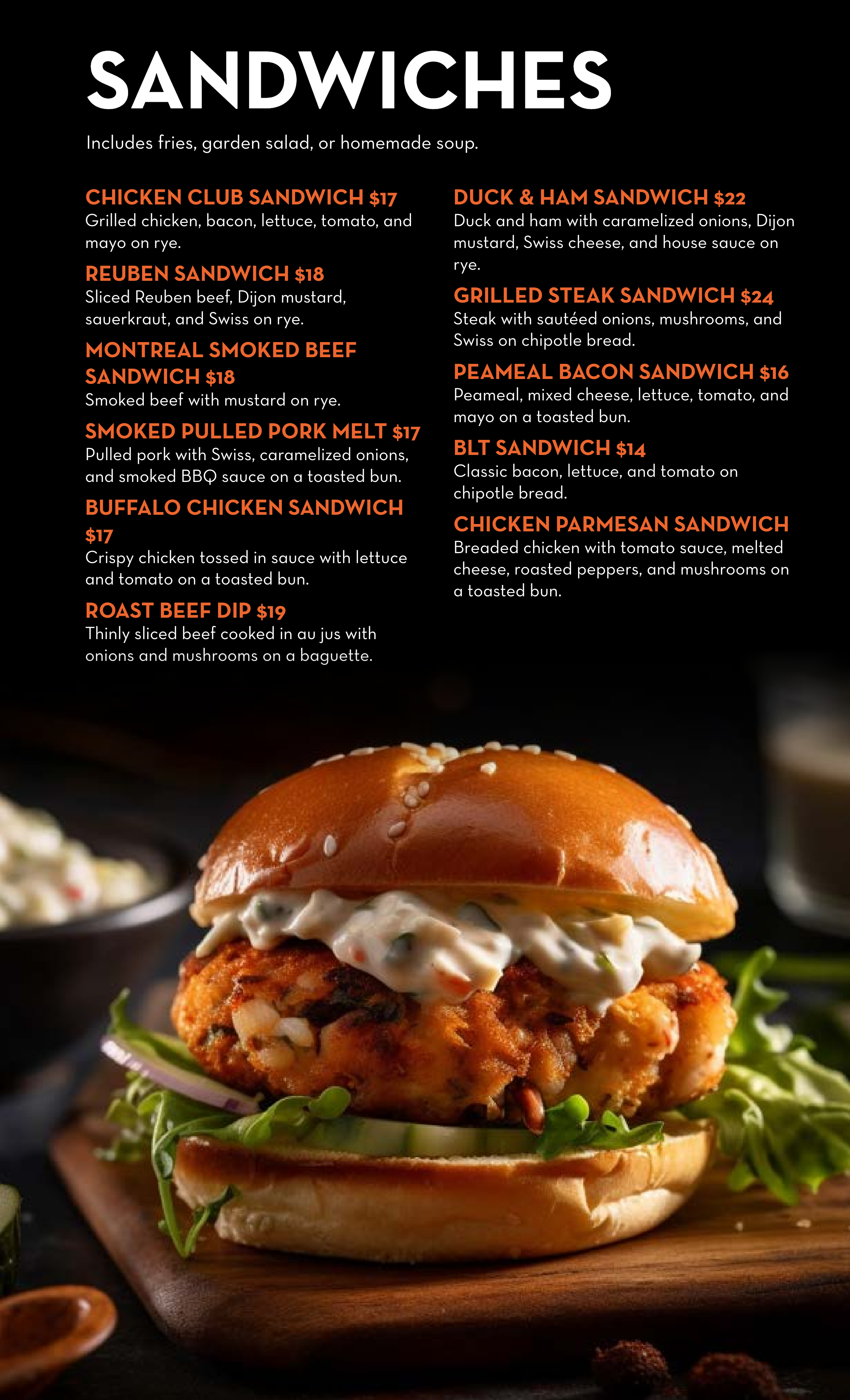 The Box Wings Lunch and Dinner Menu Page 8