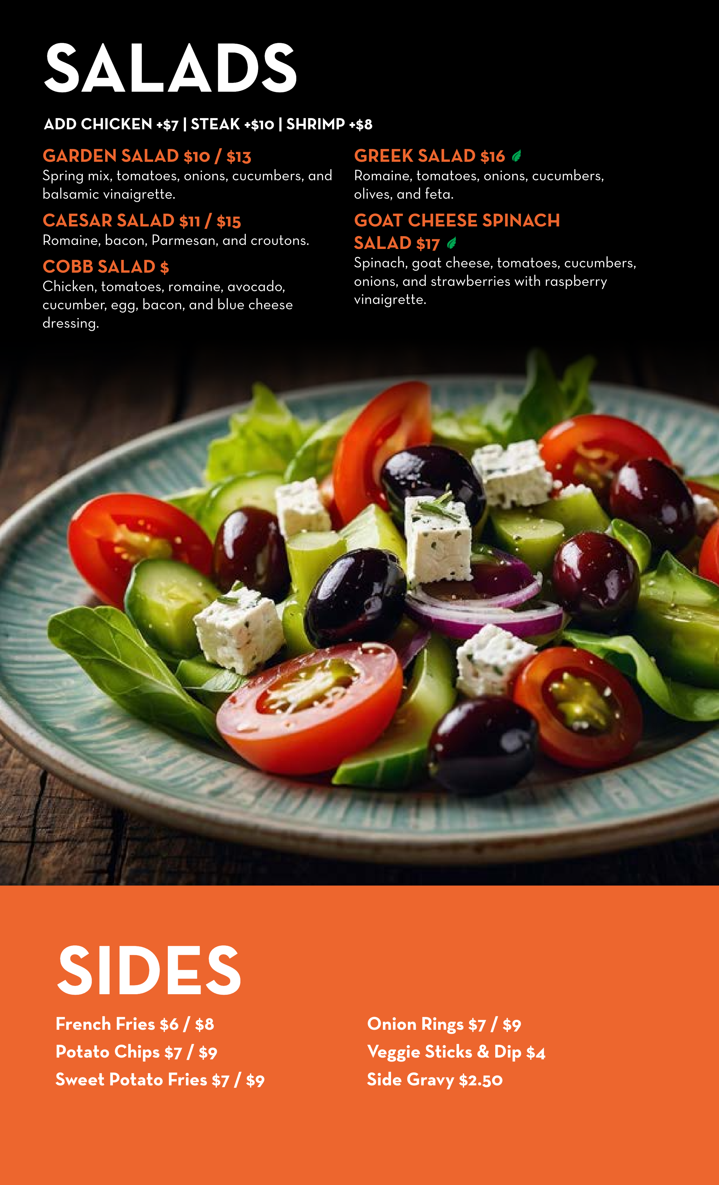 The Box Wings Lunch and Dinner Menu Page 9